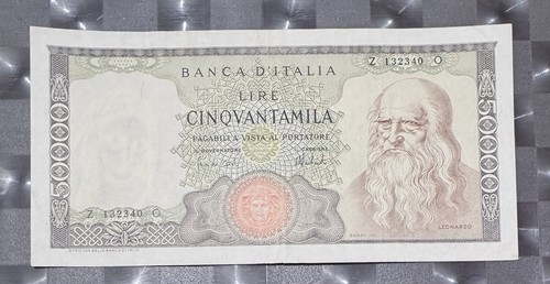 50000 lire leonardo - 50000,