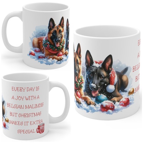 11oz ceramic belgian malinois - ceramic,