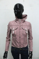 Peuterey Donna Giubbino Taglia 40 Giubbotto Giacca Rosa Da Mezza Stagione