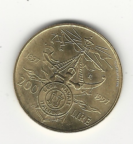 200 lire commemorativa - lire, lega