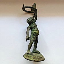 Statua Scultura Sileno del Grand Tour in Bronzo di Pompei - Molto Bello.