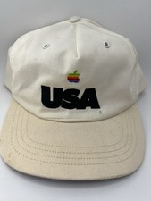 Cappello Snapback Vintage Apple Mac Computers USA 1990 Conferenza di Vendita Kona, HI