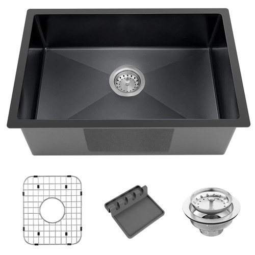Lavello cucina sottopiano nero - cucina,