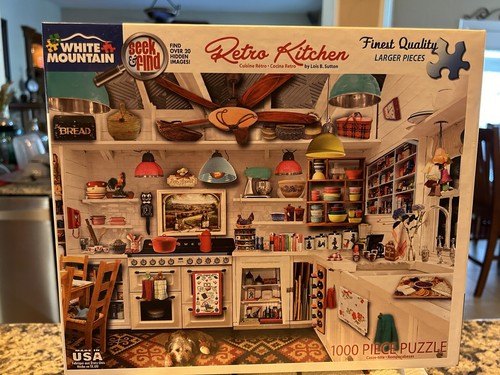 Puzzle montagna bianca cucina - puzzle,