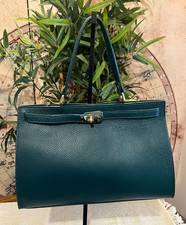 Borsa Ni Ni vera pelle verde