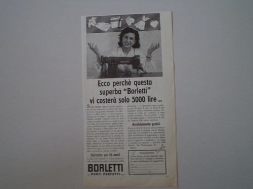 Advertising pubblicità 1952 - advertising,