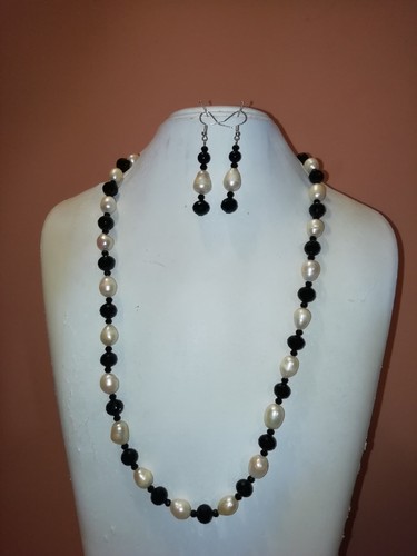 Parure collana orecchini in - e,