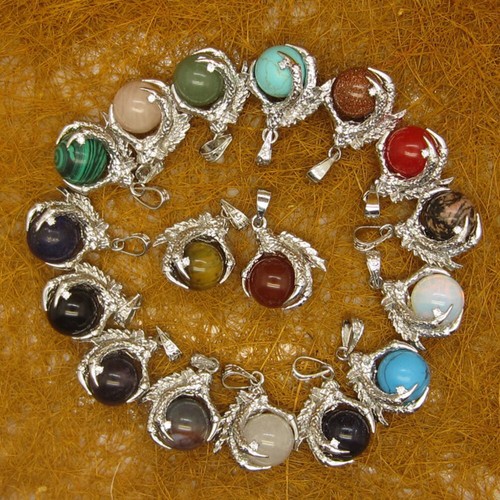 Collana pietra naturale sfera - collana,