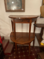 Coppia di console antiche, epoca 1700, due mezzelune, con cassetti, da mettere a