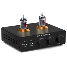 Douk Audio P7 Preamplificatore Phono Tubi Preamplificatore Con Filtro Passa-Alto