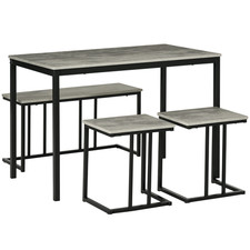 HOMCOM Set Tavolo da Pranzo