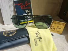 N.O.S RAY BAN BL USA BAUSCH&LOMB BLACK CHROME CARAVAN SMALL-NEVER WORN WITH CASE