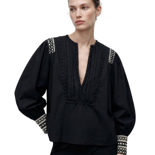 Camicia donna zara nera in - camicia,