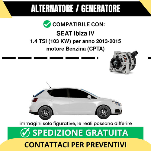 Alternatore seat ibiza - ibiza, 1.4