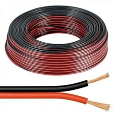 Cavo piattina rosso nera 2 X 1 mmq per casse audio casa auto