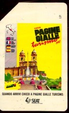 G 85 C&C 2164 SCHEDA TELEFONICA USATA PAGINE GIALLE BIANCHE LAZIO 2^A QUAL PIEGA