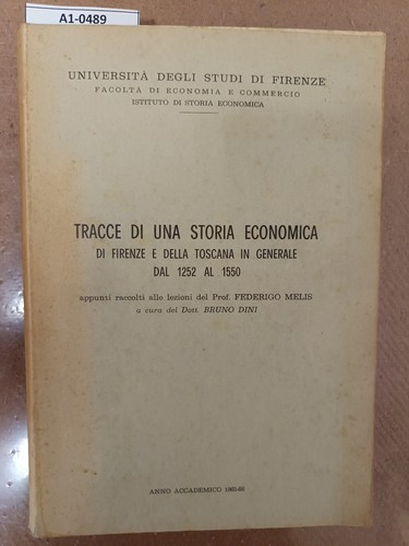 Tracce una storia economica - tracce,