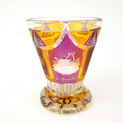 Biedermeier bicchiere con - biedermeier,