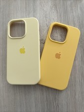 Cover Case Custodia 2 Pezzi Silicone Semirigido Iphone 14 Pro Gialle