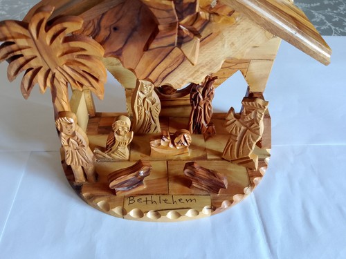 Presepe legno ulivo - legno, d'ulivo
