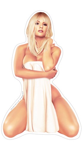Adesivo pin girl - pin, only