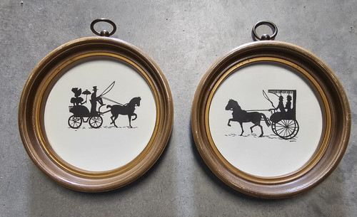 Set silhouette victorian - set, of