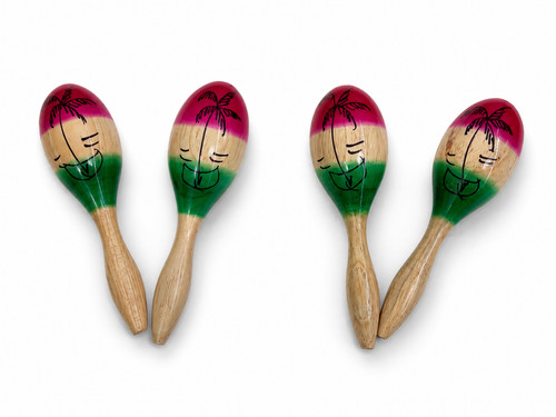 Maracas messicani legno set - messicani,