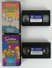 THE SIMPSON - GREATEST HITS / SIMPSON.COM - VHS - VIDEOCASSETTE IN ITALIANO