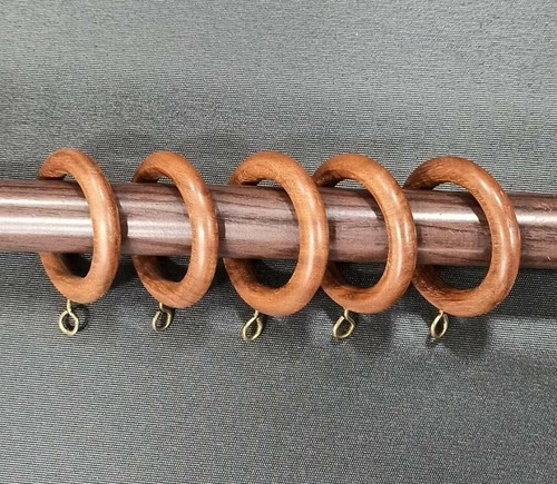 Anelli per tende legno - legno, con