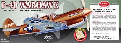 Guillow aereo balsa 40 - aereo, p-40