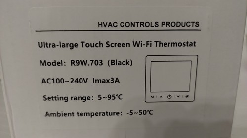Wifi smart termostato touch - wifi,