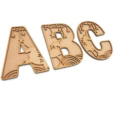 Lettere alfabeto unicorno a