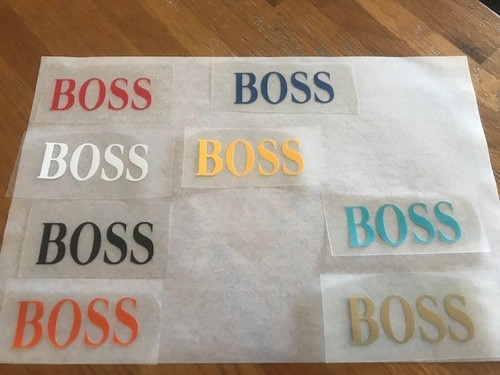 Boss patch flocage vinyle - boss,