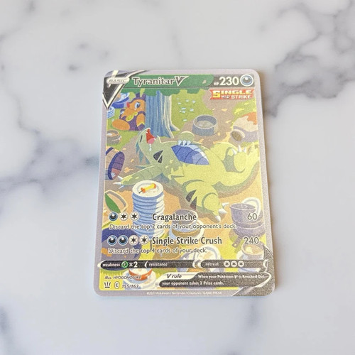 Tyranitar gold metal - tyranitar, card
