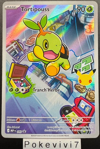 Carte pokemon tortipouss mep - carte,