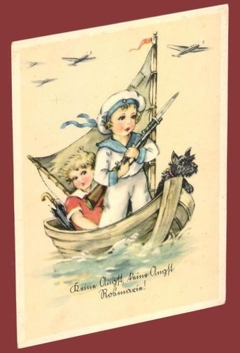 Cartolina artista tedesco ww2 - artista,