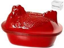 Cuocipollo Ceramica Rosso Cm