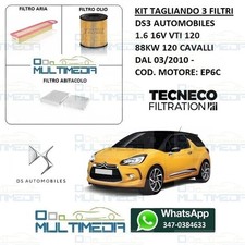 KIT TAGLIANDO 3 FILTRI DS3