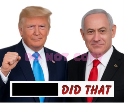 Adesivi trump bibi did that - trump,