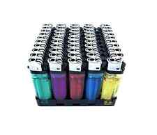 Scatola Da 50 Accendini Colorati Trasparenti Con Accensione A Pietrina