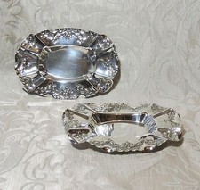 Piccoli Vassoi Sheffield c1880 Portagioie Portabiglietti da visita Vuotatasche