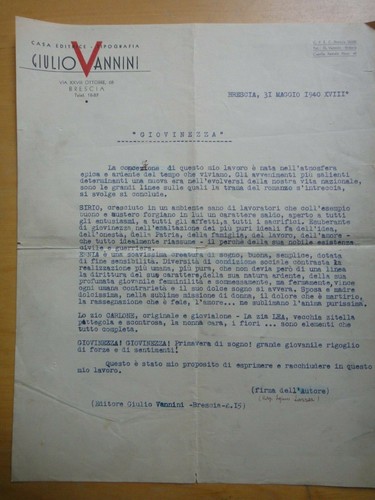 1940 giovinezza libro - 1940-"giovinezza"-libro, igino