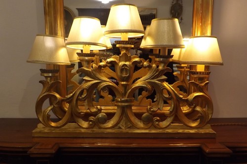 Candelabro chiesa legno - candelabro,