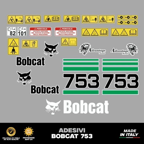Bobcat 753 adesivi - bobcat,