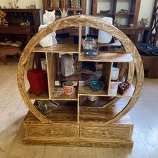 Libreria rotonda etnica mobile ingresso shabby chic