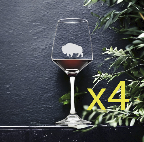 Bicchieri vino bisonte - bicchieri,