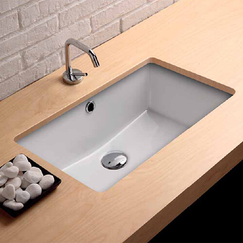 Lavabo bagno sottopiano 54x35 - sottopiano,