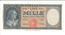Banconota 1000 Mille Lire