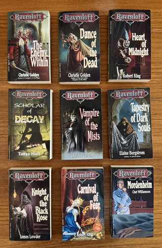 Ravenloft paperback book - 9x,