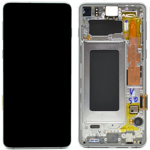Lcd samsung g973 - lcd, silver